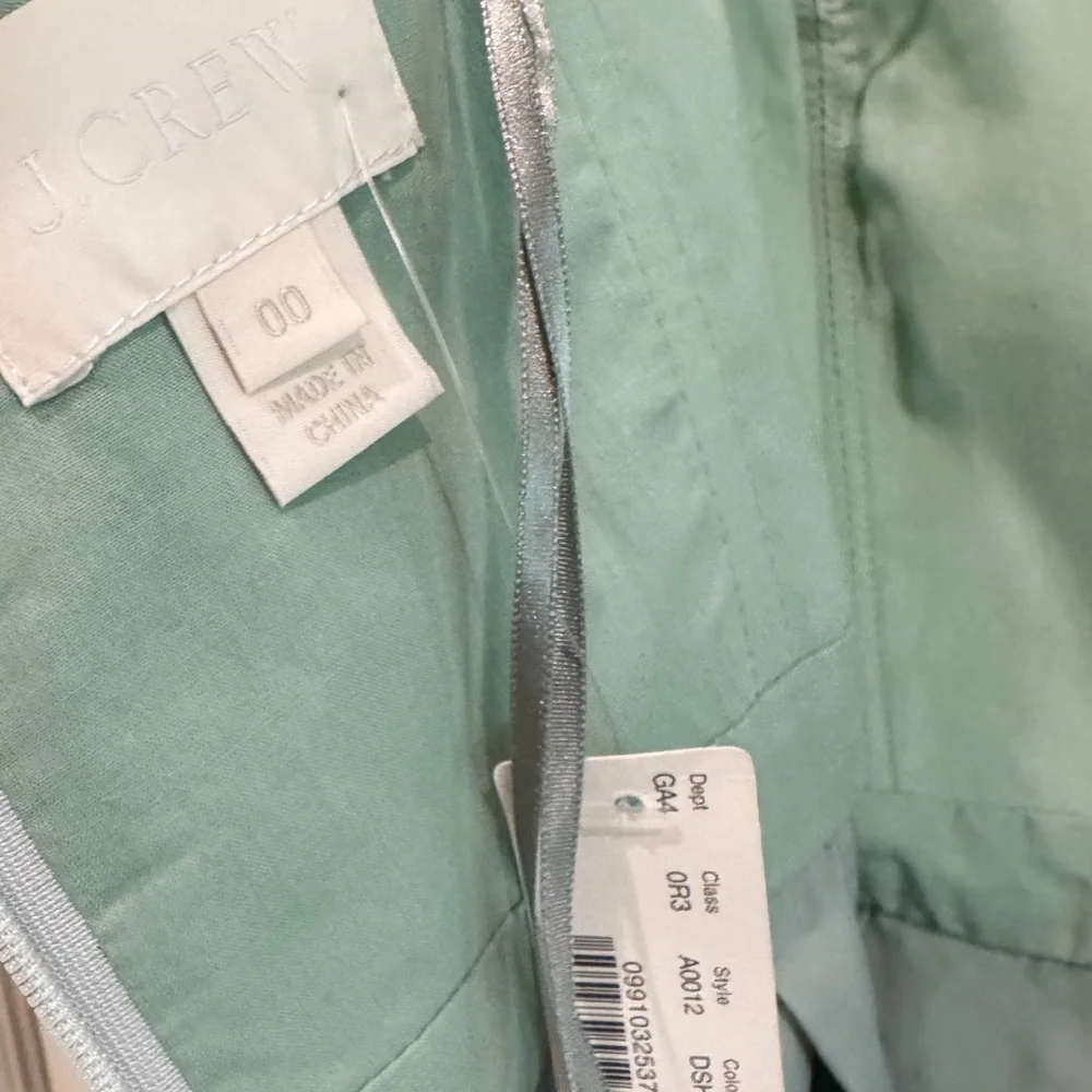 BNWT J.Crew Mindy Strapless Dress Dusty Shale size 00 $290 - Picture 8 of 13